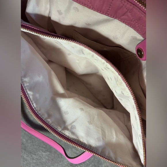 Kate Spade Wilson Road Quilted Talya Tote Bag in Ruffled Pansy Pink - Picture 11 of 14